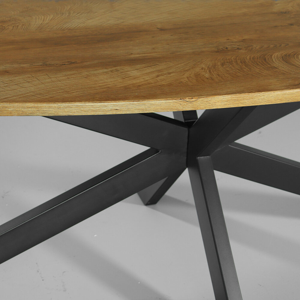 Eettafel ovaal 240cm Rato bruin ovale tafel Eettafel ovaal 240cm Rato bruin ovale tafel