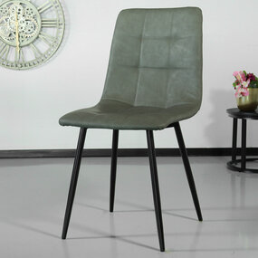 Lizzely Garden & Living Eetkamerstoel Catoo groen kunstleder eetstoel Lizzely Garden & Living Eetkamerstoel Catoo groen kunstleder eetstoel