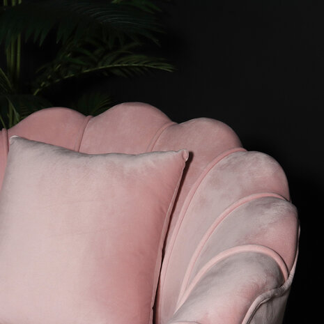 Lizzely Garden & Living Fauteuil zitbank 1 persoons Belle velvet roze bankje Lizzely Garden & Living Fauteuil zitbank 1 persoons Belle velvet roze bankje