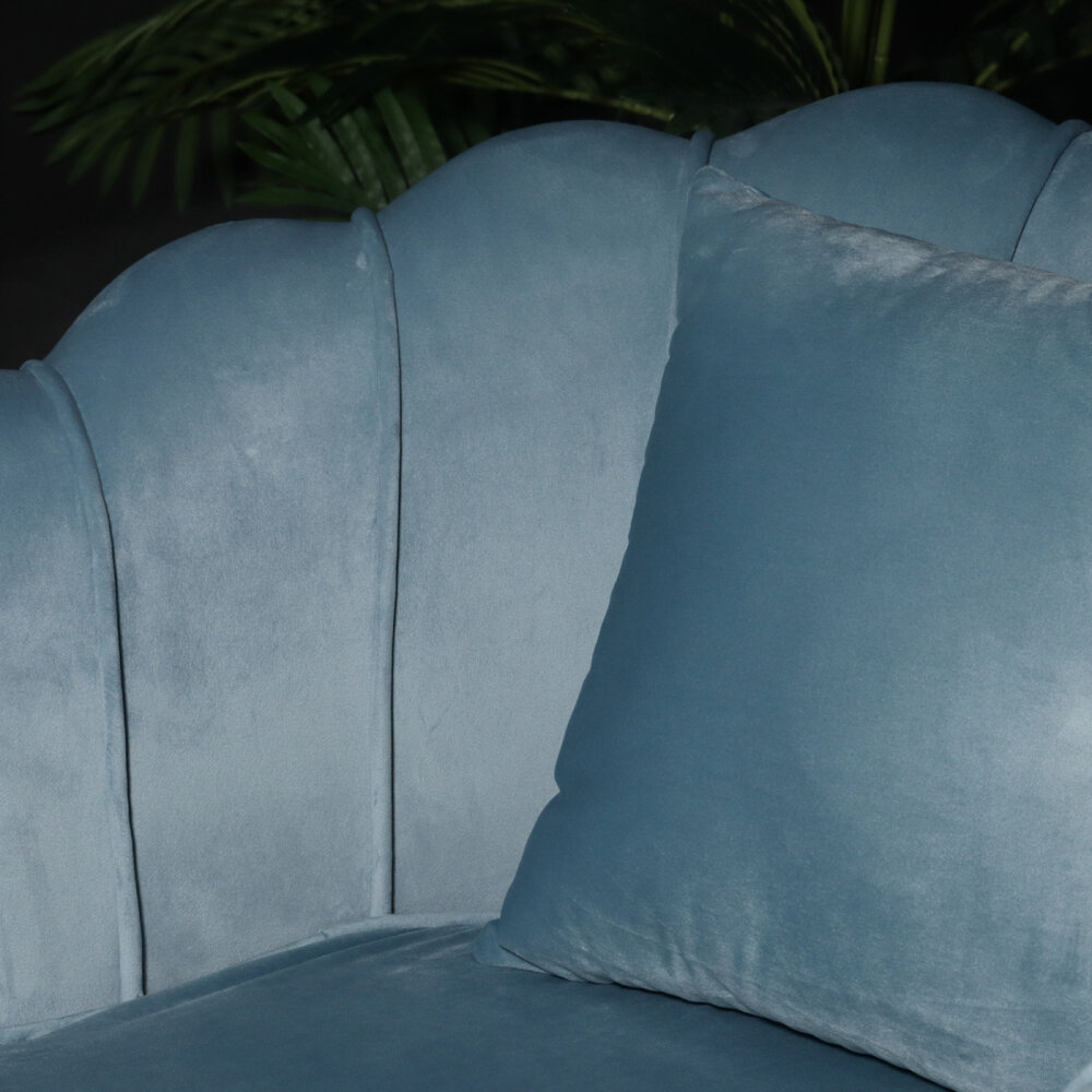 Fauteuil zitbank 1 persoons Belle lichtblauw bankje