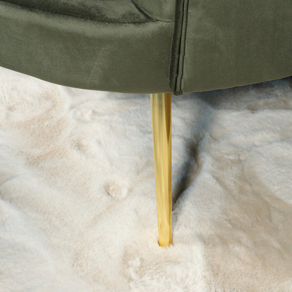 Fauteuil zitbank 1 persoons Belle donkergroen bankje