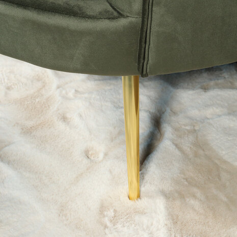 Lizzely Garden & Living Fauteuil zitbank 1 persoons Belle donkergroen bankje