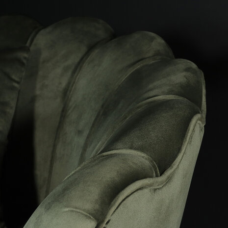 Lizzely Garden & Living Fauteuil zitbank 1 persoons Belle donkergroen bankje