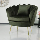 Fauteuil zitbank 1 persoons Belle donkergroen bankje Fauteuil zitbank 1 persoons Belle donkergroen bankje