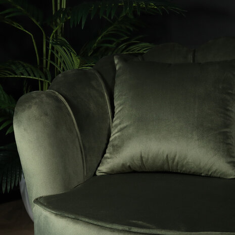 Lizzely Garden & Living Fauteuil zitbank 1 persoons Belle donkergroen bankje