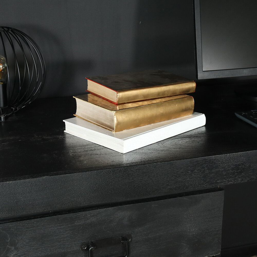 Bureau Nicko 145cm zwart industrieel duurzaam massief hout Bureau Nicko 145cm zwart industrieel duurzaam massief hout