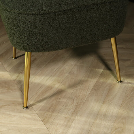 Lizzely Garden & Living Fauteuil zitbank 1 persoons Teddy groen stoel