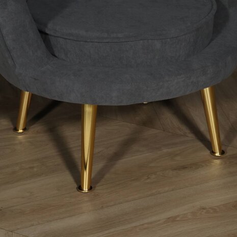 Lizzely Garden & Living Kinderfauteuil 1 persoons belle kinderstoel velvet grijs Lizzely Garden & Living Kinderfauteuil 1 persoons belle kinderstoel velvet grijs