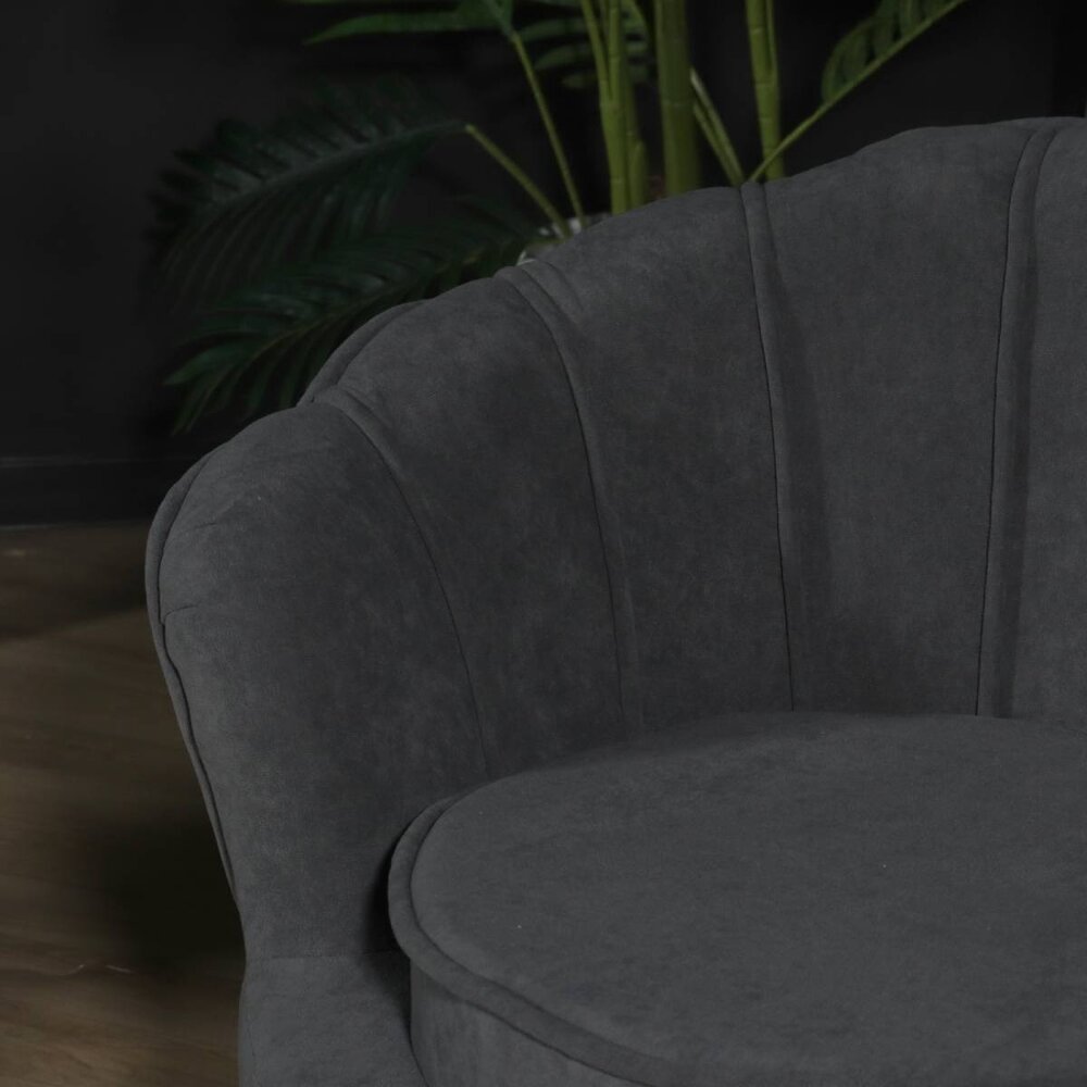 Kinderfauteuil 1 persoons belle kinderstoel velvet grijs Kinderfauteuil 1 persoons belle kinderstoel velvet grijs