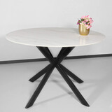 Lizzely Garden & Living Eettafel rond 120cm Jenna marmerlook wit ronde tafel Lizzely Garden & Living Eettafel rond 120cm Jenna marmerlook wit ronde tafel