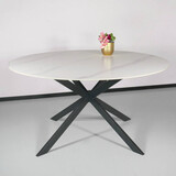 Lizzely Garden & Living Eettafel rond 150cm Jenna marmerlook wit ronde tafel Lizzely Garden & Living Eettafel rond 150cm Jenna marmerlook wit ronde tafel