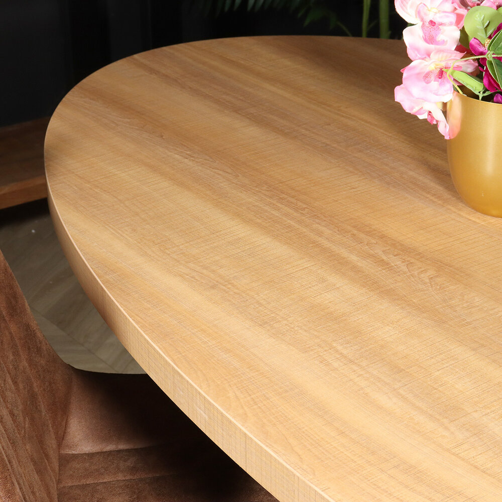 Eettafel ovaal melamine 210cm Tommy lichtbruin ovale tafel Eettafel ovaal melamine 210cm Tommy lichtbruin ovale tafel