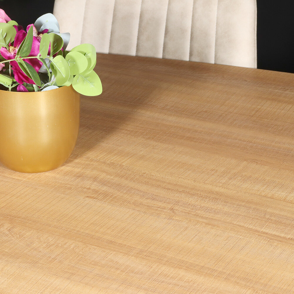 Eettafel ovaal melamine 210cm Tommy lichtbruin ovale tafel Eettafel ovaal melamine 210cm Tommy lichtbruin ovale tafel