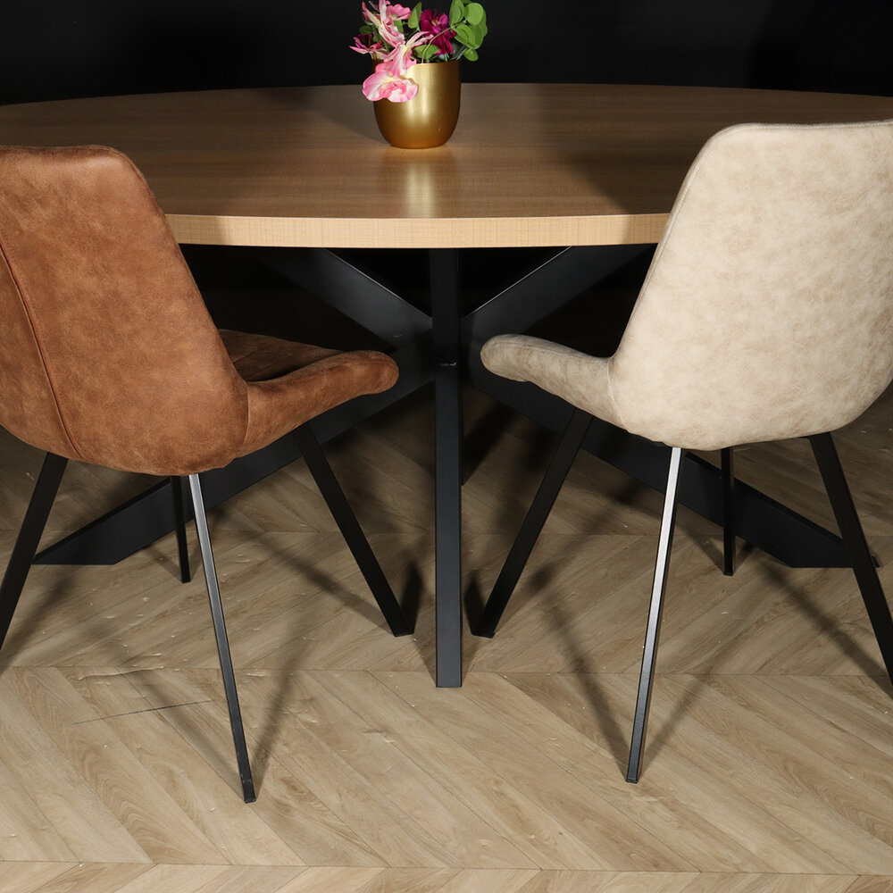 Eettafel ovaal melamine 210cm Tommy lichtbruin ovale tafel Eettafel ovaal melamine 210cm Tommy lichtbruin ovale tafel