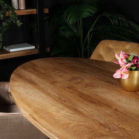 Lizzely Garden & Living Eettafel ovaal 180cm Rato bruin ovale tafel Lizzely Garden & Living Eettafel ovaal 180cm Rato bruin ovale tafel