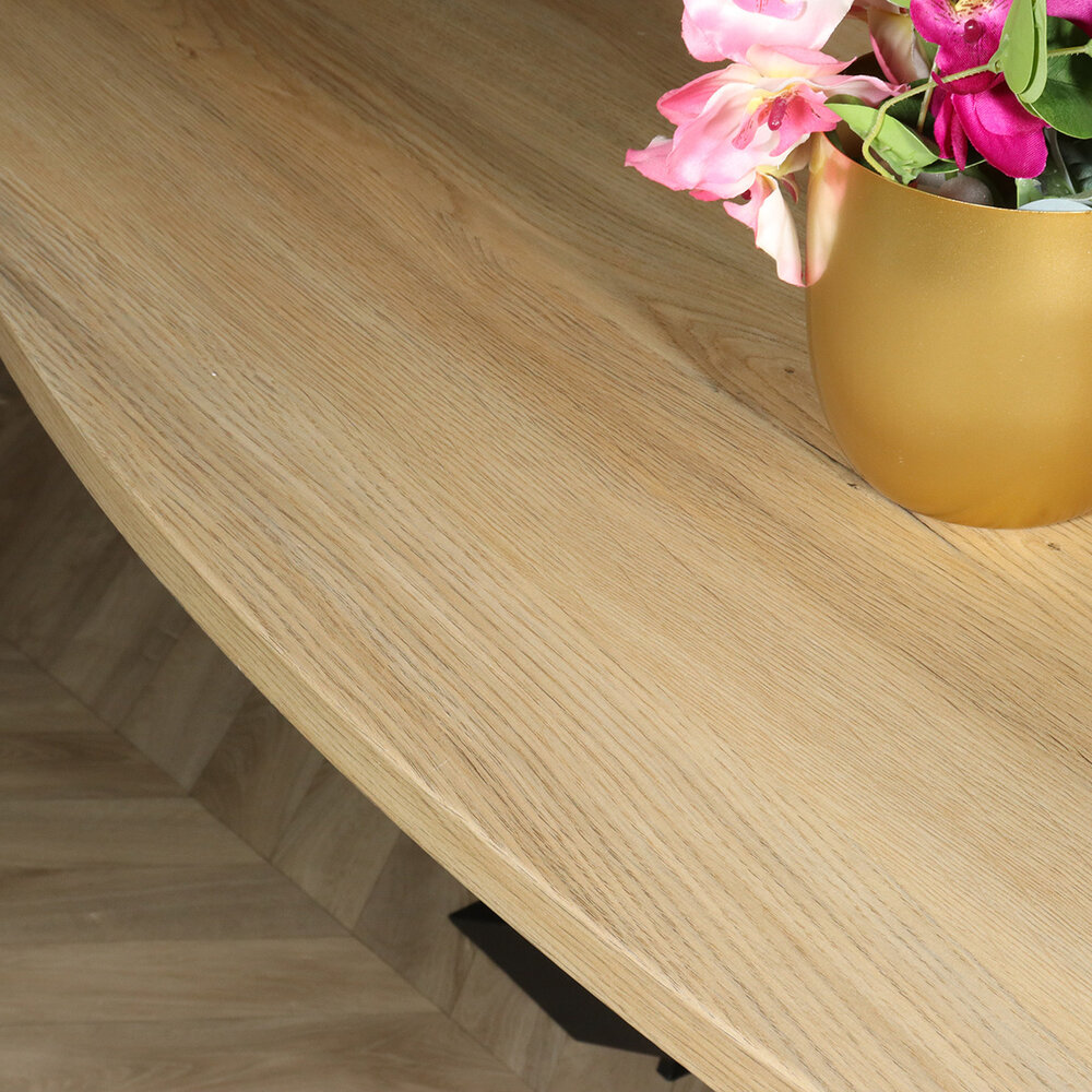 Eettafel ovaal 180cm Rato lichtbruin ovale tafel Eettafel ovaal 180cm Rato lichtbruin ovale tafel