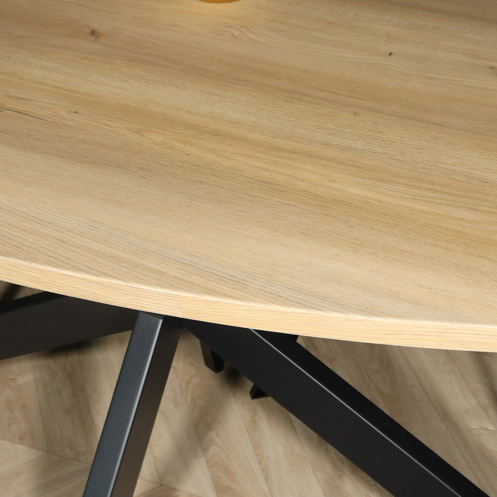 Eettafel ovaal 180cm Rato lichtbruin ovale tafel Eettafel ovaal 180cm Rato lichtbruin ovale tafel