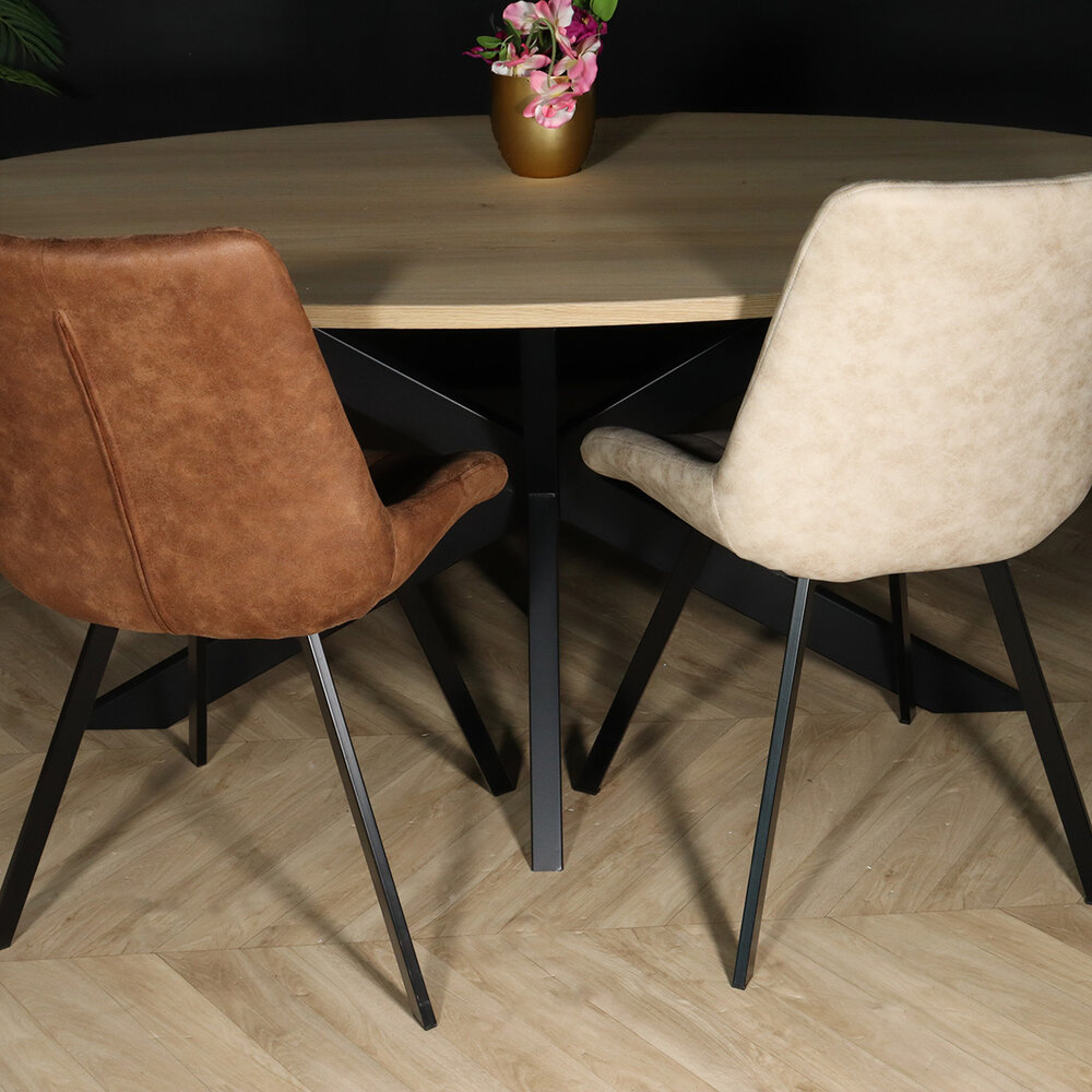 Eettafel ovaal 180cm Rato lichtbruin ovale tafel Eettafel ovaal 180cm Rato lichtbruin ovale tafel