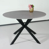 Lizzely Garden & Living Eettafel rond 120cm Jenna marmerlook grijs ronde tafel Lizzely Garden & Living Eettafel rond 120cm Jenna marmerlook grijs ronde tafel