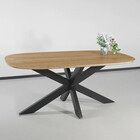 Eettafel deens ovaal mangohout 180cm Austin lichtbruin ovale tafel duurzaam mango eetkamertafel Eettafel deens ovaal mangohout 180cm Austin lichtbruin ovale tafel duurzaam mango eetkamertafel