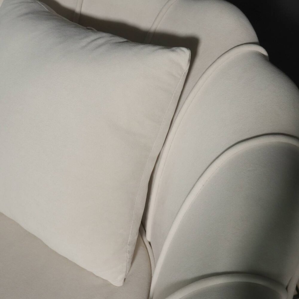 Fauteuil zitbank 1 persoons belle velvet crème Fauteuil zitbank 1 persoons belle velvet crème