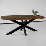 Lizzely Garden & Living Eettafel deens ovaal mangohout 200cm Austin bruin ovale tafel duurzaam mango eetkamertafel Lizzely Garden & Living Eettafel deens ovaal mangohout 200cm Austin bruin ovale tafel duurzaam mango eetkamertafel