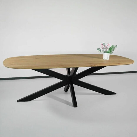 Lizzely Garden & Living Eettafel deens ovaal mangohout 240cm Austin lichtbruin ovale tafel duurzaam mango eetkamertafel Lizzely Garden & Living Eettafel deens ovaal mangohout 240cm Austin lichtbruin ovale tafel duurzaam mango eetkamertafel