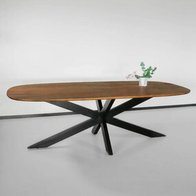 Lizzely Garden & Living Eettafel deens ovaal mangohout 240cm Austin bruin ovale tafel duurzaam mango eetkamertafel Lizzely Garden & Living Eettafel deens ovaal mangohout 240cm Austin bruin ovale tafel duurzaam mango eetkamertafel