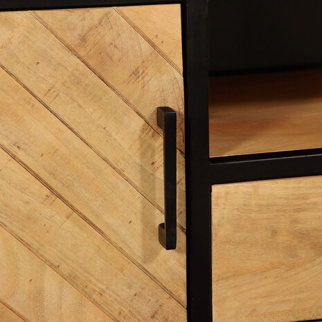 Lizzely Garden & Living TV meubel industrieel mangohout Danae lichtbruin visgraat 180cm tv kast duurzaam mango massief hout tv-meubel Lizzely Garden & Living TV meubel industrieel mangohout Danae lichtbruin visgraat 180cm tv kast duurzaam mango massief hout tv-meubel