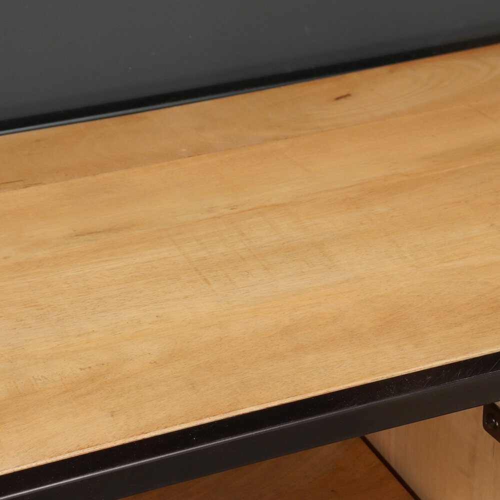 TV meubel industrieel mangohout Danae lichtbruin visgraat 180cm tv kast duurzaam mango massief hout tv-meubel TV meubel industrieel mangohout Danae lichtbruin visgraat 180cm tv kast duurzaam mango massief hout tv-meubel