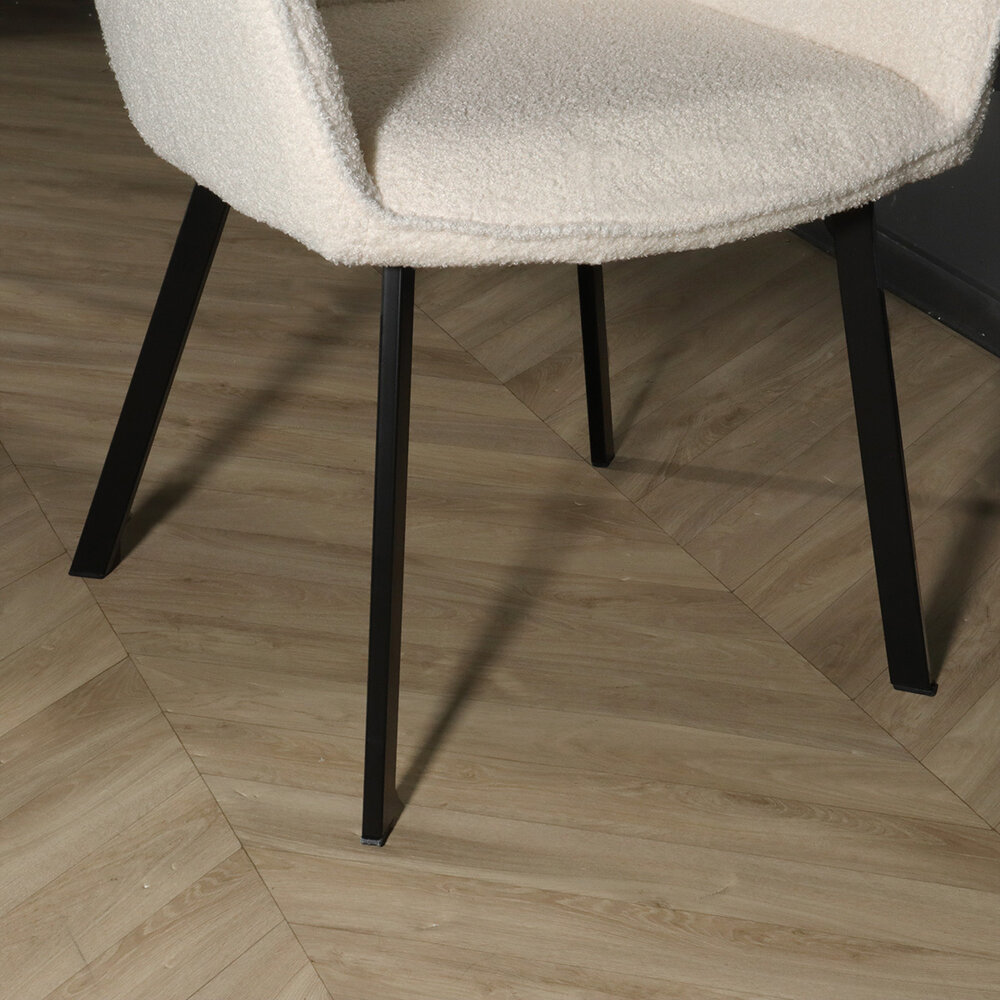 Eetkamerstoel met armleuning Yurgan teddy gebroken wit eetstoel Eetkamerstoel met armleuning Yurgan teddy gebroken wit eetstoel