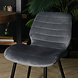 Lizzely Garden & Living Eetkamerstoel Vinnies antraciet velvet design stoel Lizzely Garden & Living Eetkamerstoel Vinnies antraciet velvet design stoel