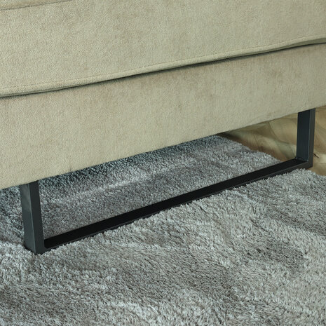 Lizzely Garden & Living Hoekbank design Puckerto 290cm bank taupe velvet hoek loungebank rechts bankstel Lizzely Garden & Living Hoekbank design Puckerto 290cm bank taupe velvet hoek loungebank rechts bankstel