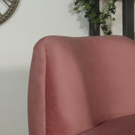 Lizzely Garden & Living Draai fauteuil Lara velvet oud roze draaibare fauteuil Lizzely Garden & Living Draai fauteuil Lara velvet oud roze draaibare fauteuil