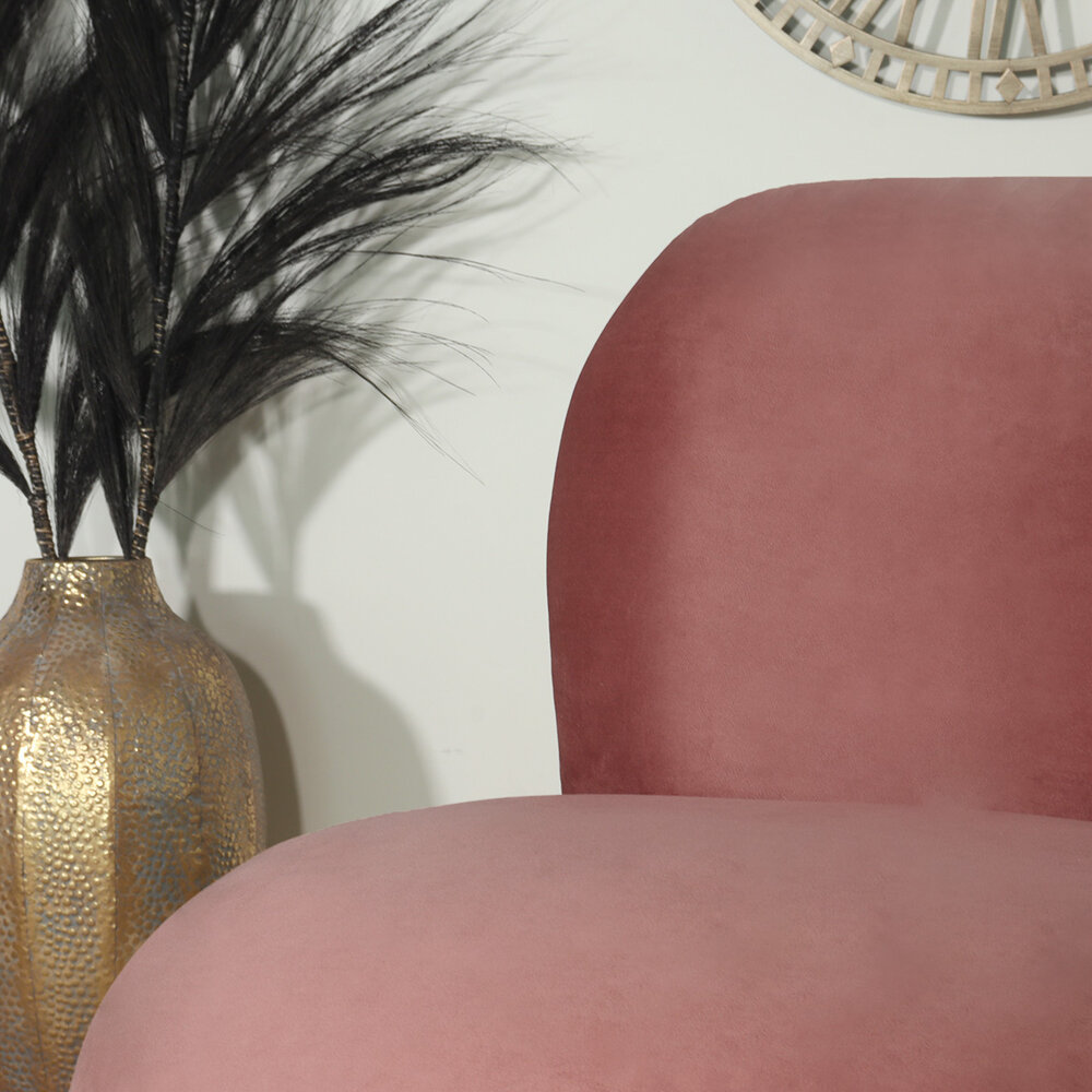 Draai fauteuil Lara velvet oud roze draaibare fauteuil Draai fauteuil Lara velvet oud roze draaibare fauteuil