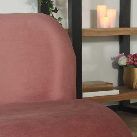 Lizzely Garden & Living Draai fauteuil Lara velvet oud roze draaibare fauteuil Lizzely Garden & Living Draai fauteuil Lara velvet oud roze draaibare fauteuil