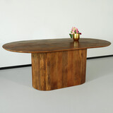 Lizzely Garden & Living Eettafel deens ovaal mangohout Fender 200x110cm bruin design tafel duurzaam mango eetkamertafel Lizzely Garden & Living Eettafel deens ovaal mangohout Fender 200x110cm bruin design tafel duurzaam mango eetkamertafel