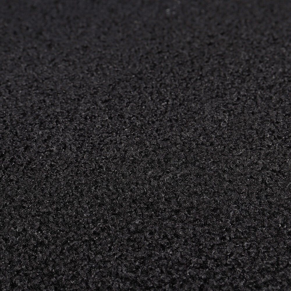 Zitbank Belle 2 zits teddy zwart bankstel 140cm stof incl. 2 kussens bank