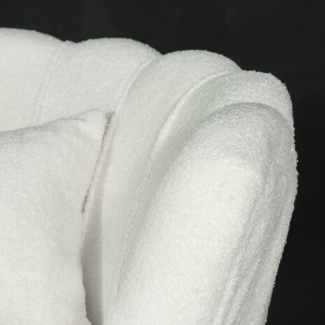 Lizzely Garden & Living Zitbank Belle 2 zits teddy wit bankstel 140cm stof incl. 2 kussens bank