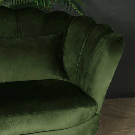 Lizzely Garden & Living Zitbank Belle 2 zits donkergroen 140cm stof bankstel incl. 2 kussens bank Lizzely Garden & Living Zitbank Belle 2 zits donkergroen 140cm stof bankstel incl. 2 kussens bank