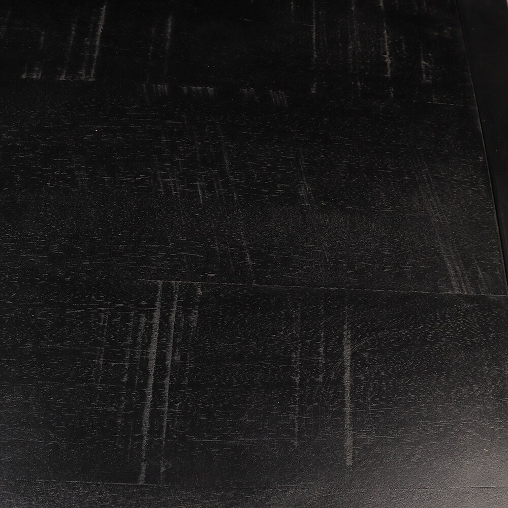 Salontafel industrieel mangohout Kai zwart 125cm side table Salontafel industrieel mangohout Kai zwart 125cm side table