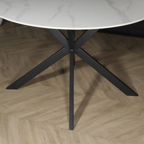 Lizzely Garden & Living Eettafel rond 120cm Jenna marmerlook wit ronde tafel Lizzely Garden & Living Eettafel rond 120cm Jenna marmerlook wit ronde tafel