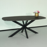 Lizzely Garden & Living Eettafel Deens ovaal 180cm zwart Hero ovale eettafel Lizzely Garden & Living Eettafel Deens ovaal 180cm zwart Hero ovale eettafel