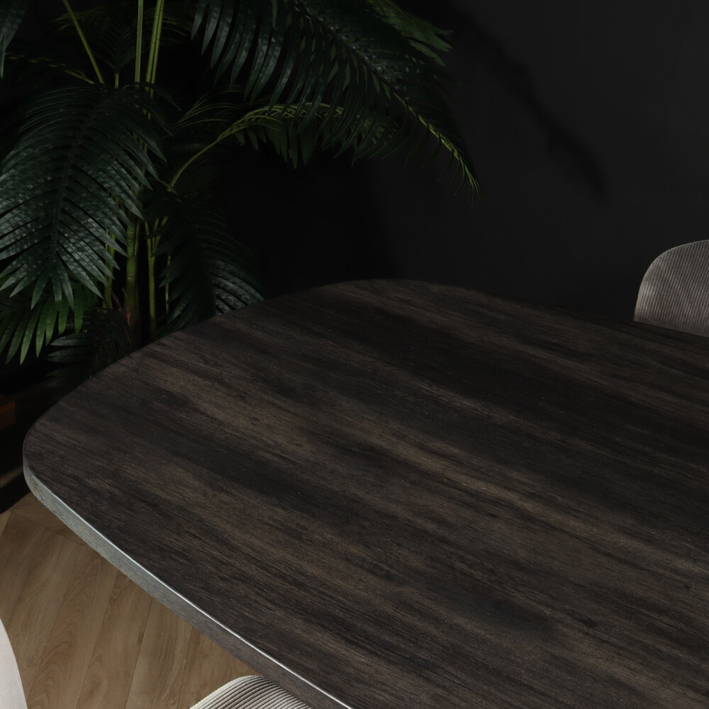 Eettafel Deens ovaal 180cm zwart Hero ovale eettafel Eettafel Deens ovaal 180cm zwart Hero ovale eettafel