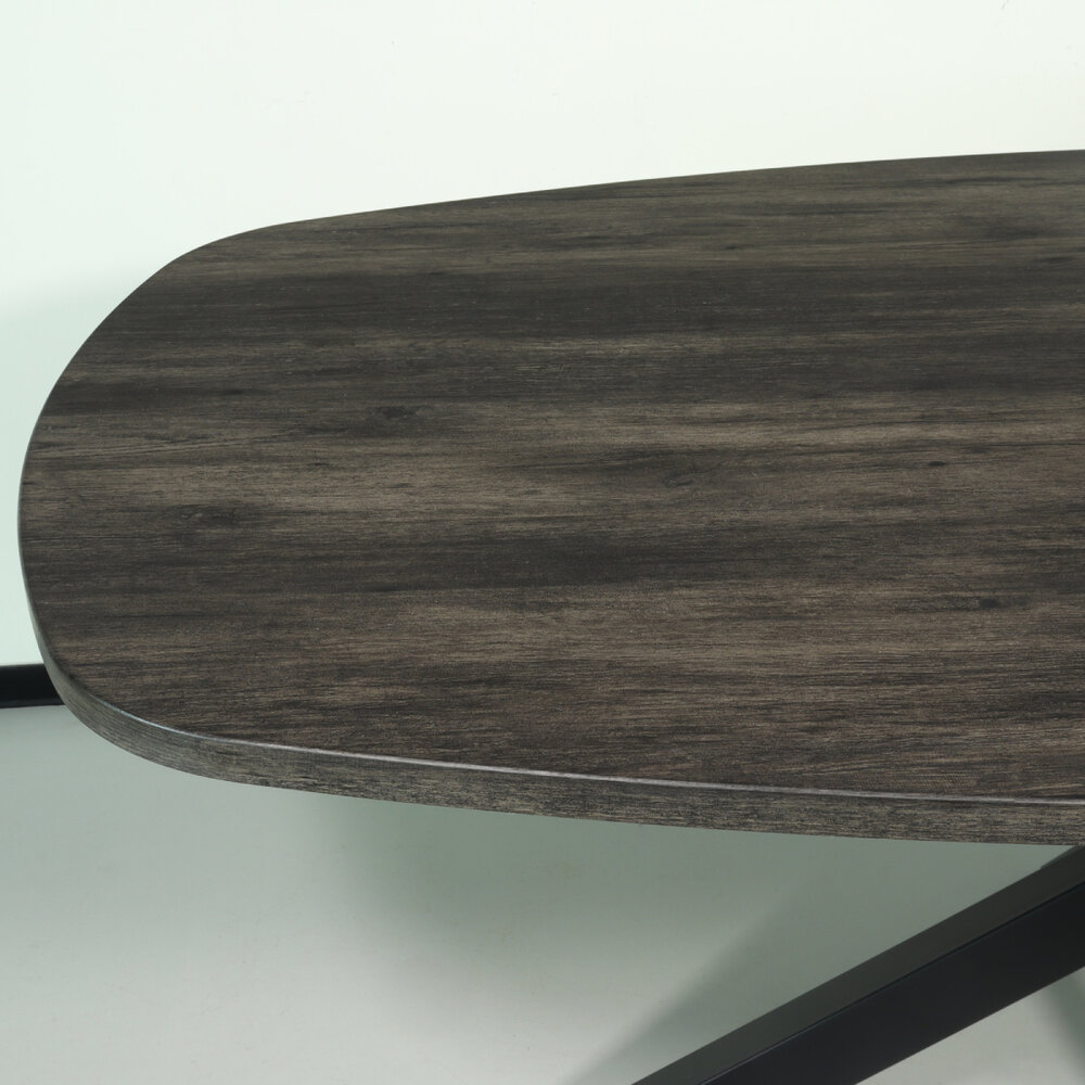 Eettafel Deens ovaal 180cm zwart Hero ovale eettafel Eettafel Deens ovaal 180cm zwart Hero ovale eettafel