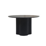Lizzely Garden & Living Eettafel organisch rond mangohout Demi 130x130cm zwart Lizzely Garden & Living Eettafel organisch rond mangohout Demi 130x130cm zwart