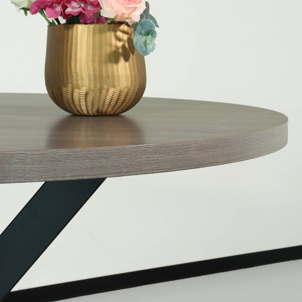 Eettafel rond melamine 120cm Sanne grijs ronde tafel Eettafel rond melamine 120cm Sanne grijs ronde tafel
