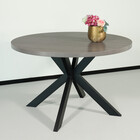 Eettafel rond melamine 120cm Sanne grijs ronde tafel Eettafel rond melamine 120cm Sanne grijs ronde tafel