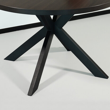 Lizzely Garden & Living Eettafel rond melamine 120cm Sanne donker walnoot ronde tafel Lizzely Garden & Living Eettafel rond melamine 120cm Sanne donker walnoot ronde tafel