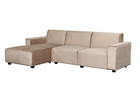 Hoekbank design Riley 270cm bank champagne velvet loungebank links Hoekbank design Riley 270cm bank champagne velvet loungebank links